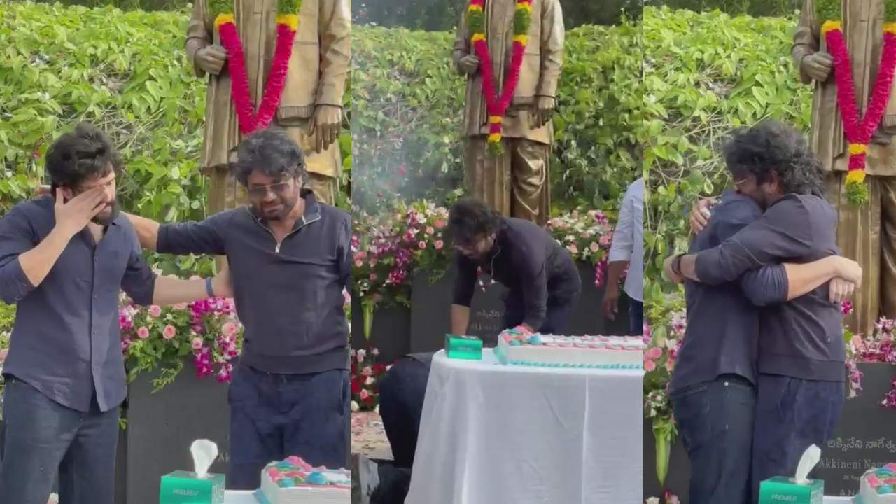అఖిల్ తండ్రి కాళ్ళ మీద పడి ఏడ్చాడు