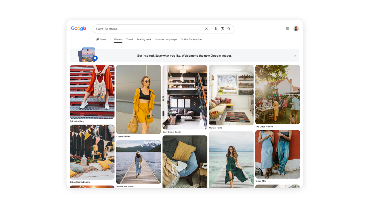 Google Images కొత్త డిజైన్: డిస్కవరీకి ప్రాధాన్యత