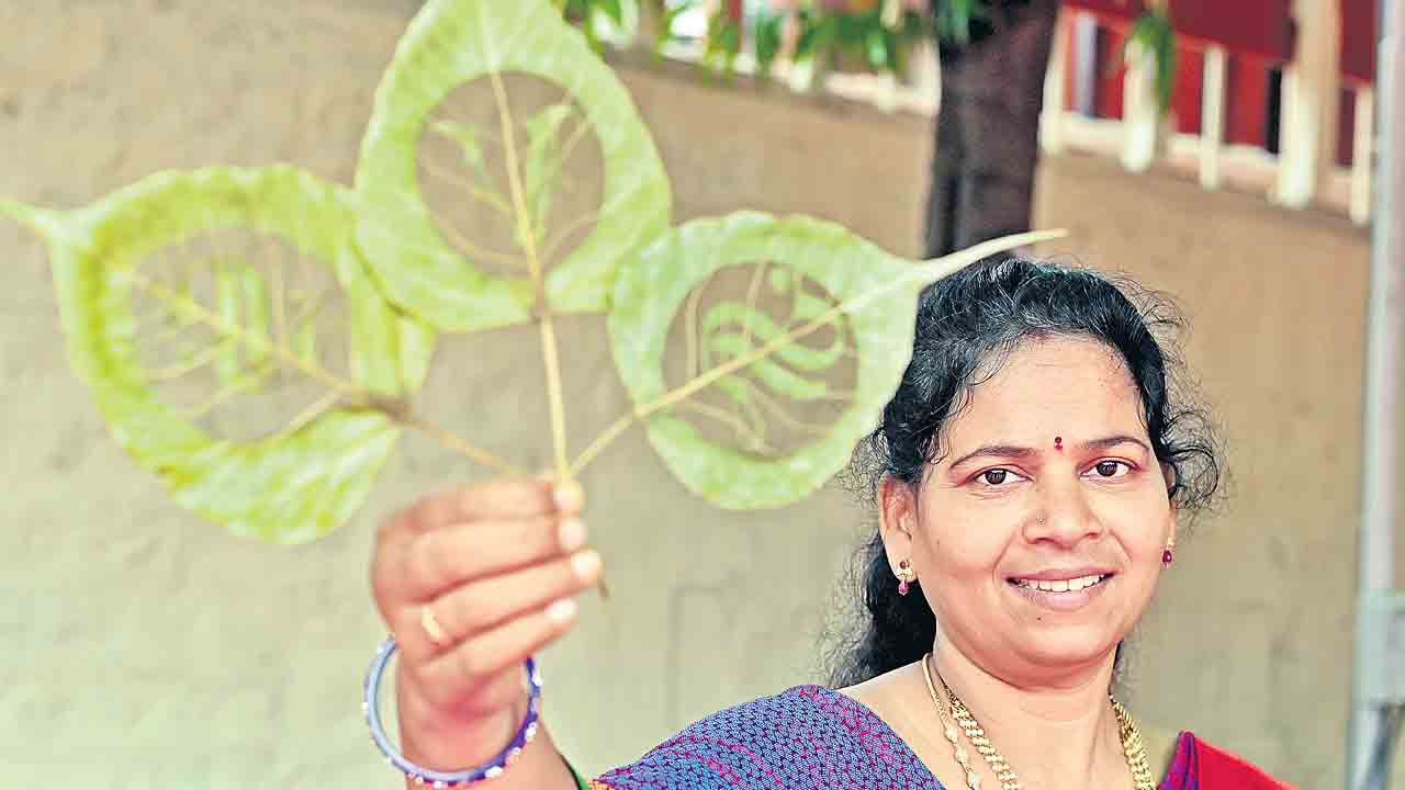రెగ్జిన్పై చీర చిత్రించి ప్రపంచ రికార్డు సాధించిన అనురాధా దాస్