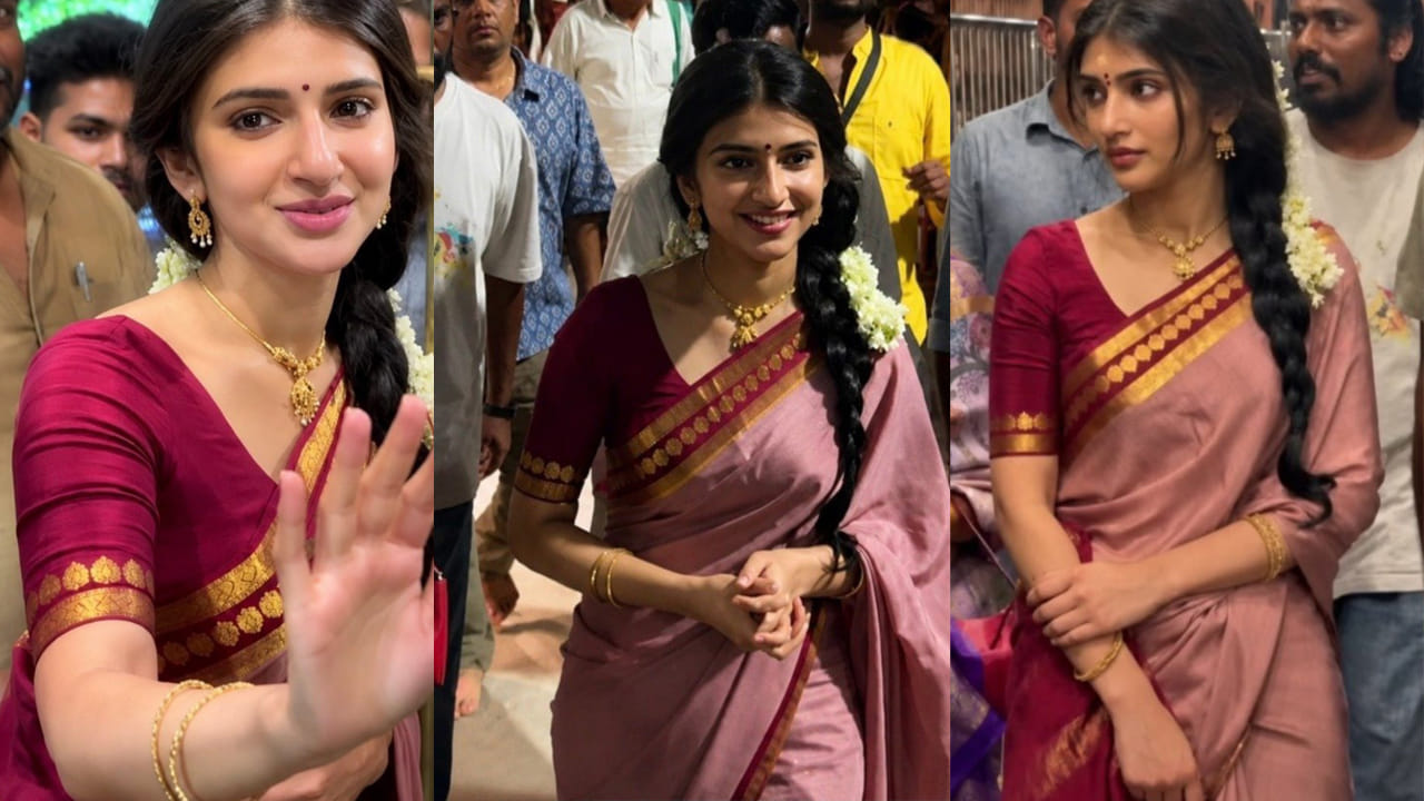 అరుణాచలంలో హీరోయిన్ శ్రీలీల ప్రత్యేక పూజలు