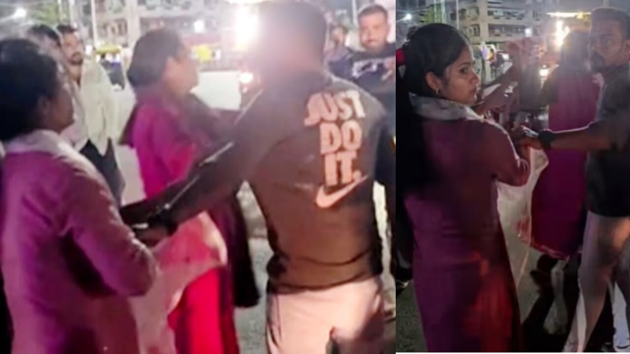 భోపాల్లో భార్యను ప్రియుడితో పట్టుకున్న భర్త, రోడ్డుపై గొడవ