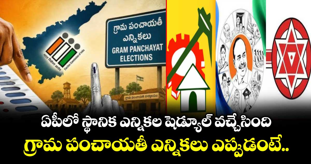 ఏపీలో స్థానిక సంస్థల ఎన్నికల షెడ్యూల్ విడుదల