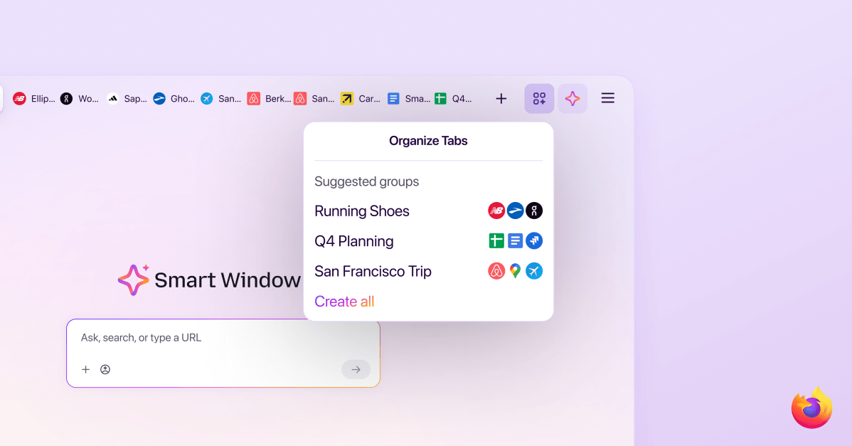 Firefox బ్రౌజర్లో కొత్త స్మార్ట్ విండో ఫీచర్