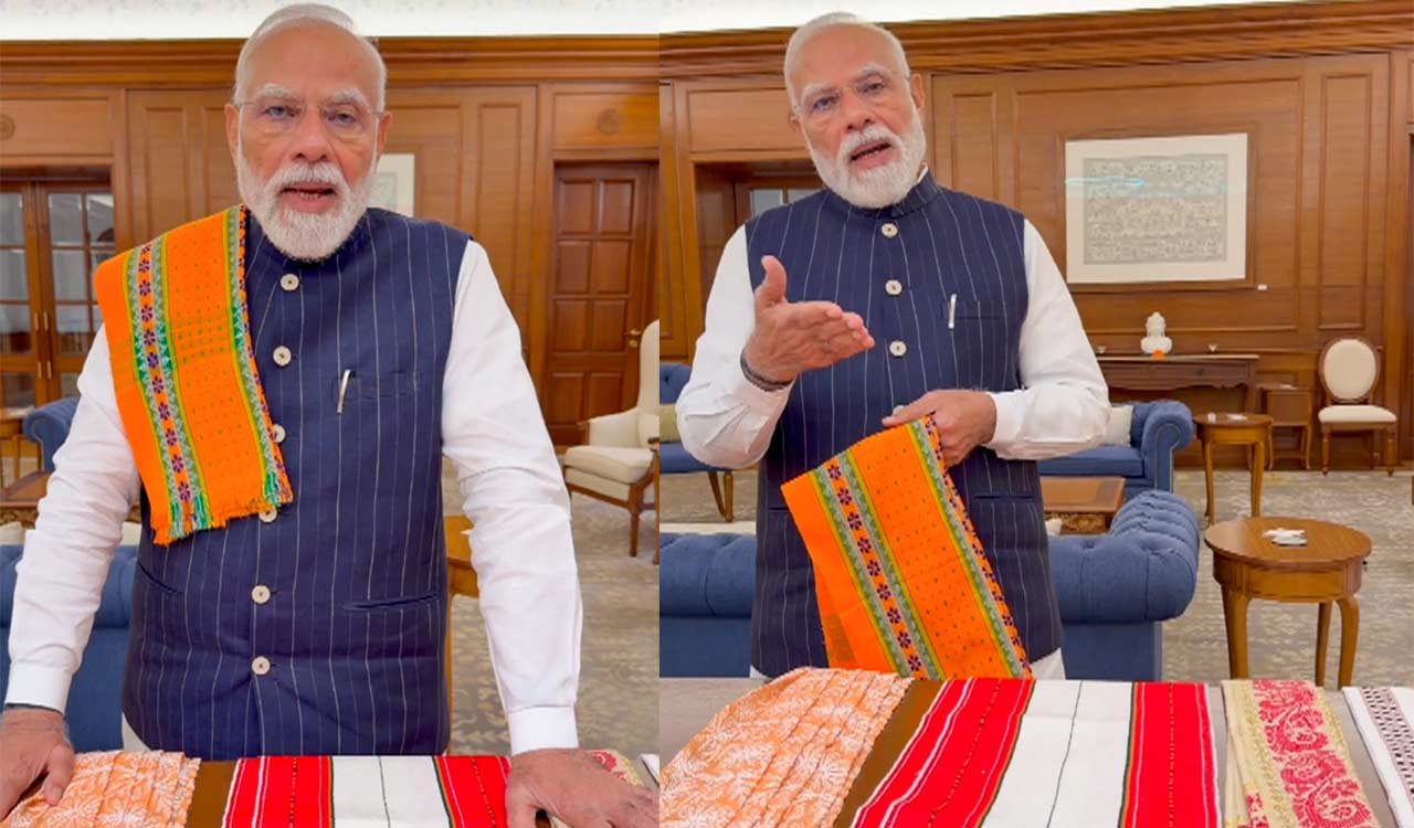 జాతీయ చేనేత దినోత్సవం: చేనేత ఉత్పత్తులను ప్రోత్సహించాలని మోదీ పిలుపు