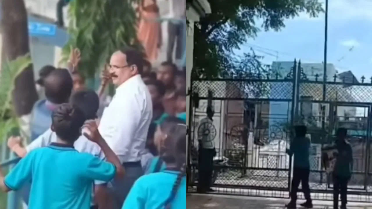 మహారాష్ట్ర: బదిలీపై వెళ్తున్న టీచర్ను అడ్డుకున్న విద్యార్థులు