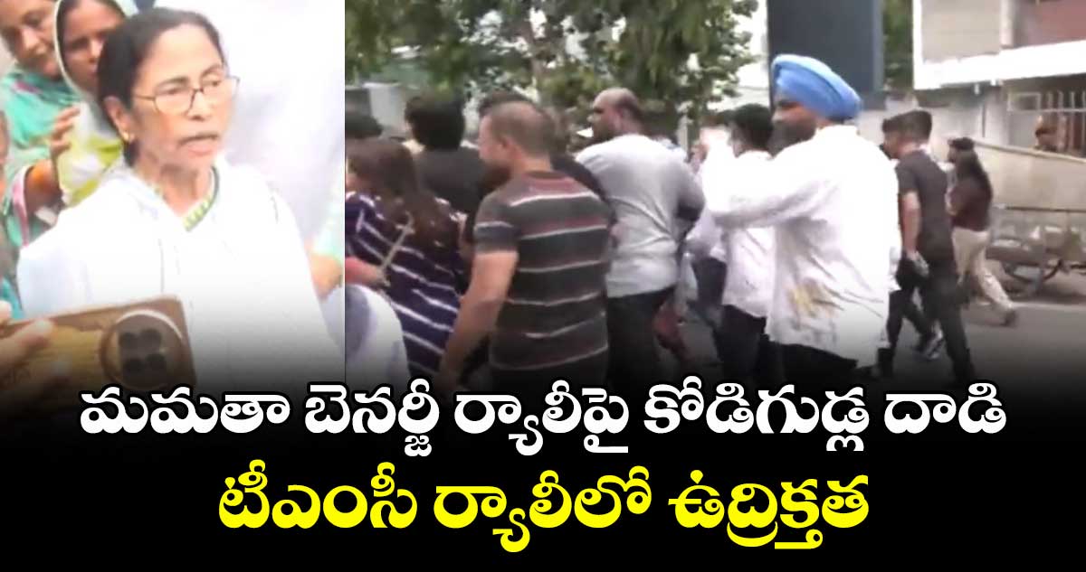 మమతా ర్యాలీపై కోడిగుడ్ల దాడి