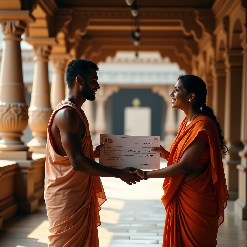 నిత్యాన్నదాన ట్రస్ట్కు విరాళం